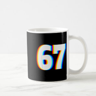Six Seven 6 7 Edm Optical Illusion  Coffee Mug