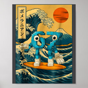 Six Seven 6-7 Japanese Great Wave Off Kanagawa 67  Poster
