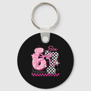 Six Seven 6 7 Leopard Checkered 67 Meme Teacher Wo Key Ring
