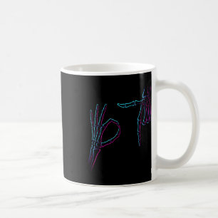 Six Seven 6 7 Meme 67 Skeleton Hand Halloween Cost Coffee Mug