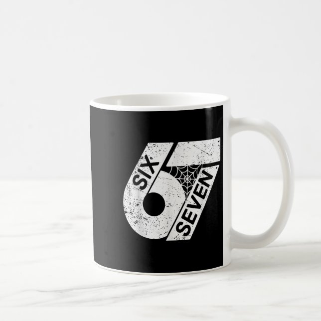 Six Seven 6 7 Meme 6 7 Halloween Costume  Coffee Mug (Right)
