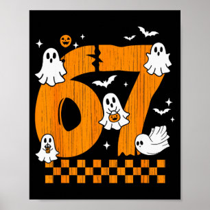 Six Seven 6 7 Meme 6 7 Halloween Costume Couple Poster