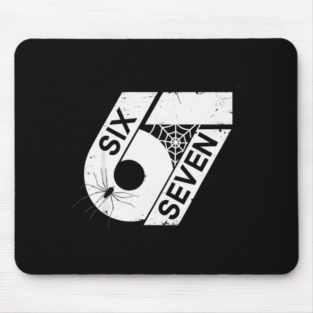 Six Seven 6 7 Meme 6 7 Halloween Costume  Mouse Pad (Front)