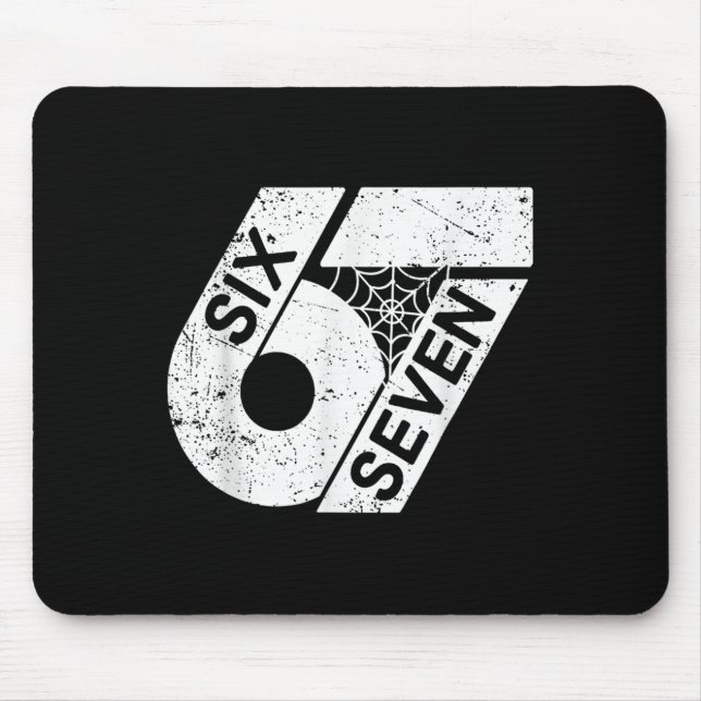 Six Seven 6 7 Meme 6 7 Halloween Costume  Mouse Pad (Front)