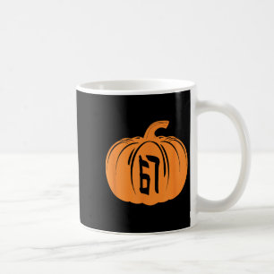 Six Seven 6 7 Meme Design Halloween Pumpkin Gen Al Coffee Mug