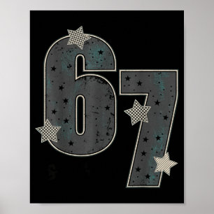 Six Seven 6 7 Meme Design Poster