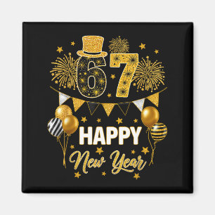 Six Seven 6 7 Meme Funny Happy New Year 67 2026 _1 Magnet