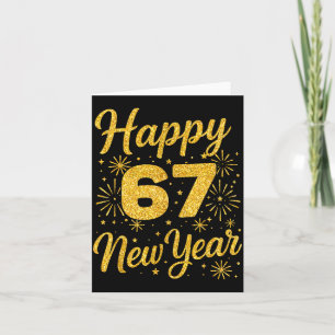 Six Seven 6 7 Meme Funny Happy New Year 67 2026  Card