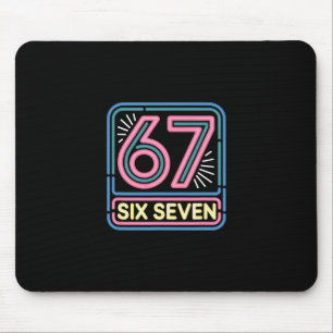 Six Seven 6 7 Meme Funny Mouse Pad