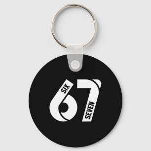 Six Seven 6 7 Meme Funny Number 67 Let's Get Sendy Key Ring