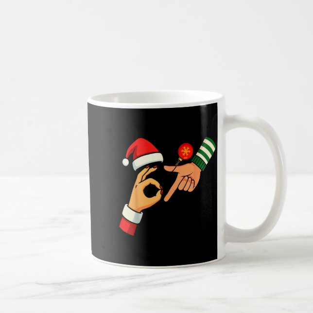 Six Seven 6 7 Meme Gen Alpha Slang 67 Christmas Me Coffee Mug (Right)