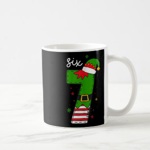 Six Seven 6 7 Meme Santa Christmas Xmas Number 67  Coffee Mug