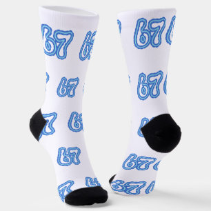Six Seven 6 7 Viral Six-Seven Meme Socks