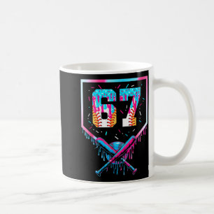 Six Seven Baseball Ice Cream Drip Cool 67 Gen Alph Coffee Mug