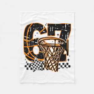 Six Seven Basketball, Funny 67 Basketball, Retro G Fleece Blanket