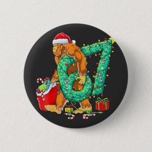 Six Seven Bigfoot 67 Sasquatch Meme Christmas 6 Cm Round Badge