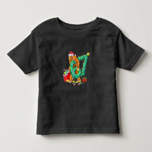Six Seven Bigfoot 67 Sasquatch Meme Christmas Toddler T-Shirt
