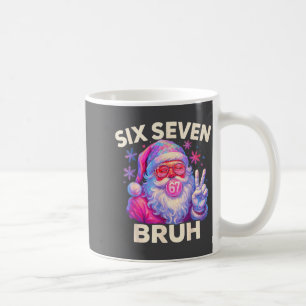 Six Seven Bruh 67 Funny Nk Santa Christmas 6 7 Mem Coffee Mug