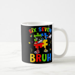 Six Seven Bruh Autism Awareness Puzzle 67 Meme Men Coffee Mug