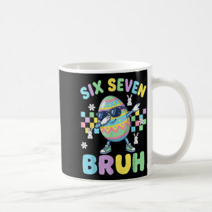 Six Seven Bruh Dabbing Easter Egg Funny Easter 67 Coffee Mug