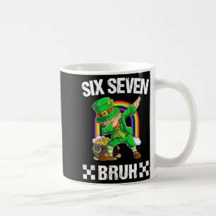 Six Seven Bruh Dabbing Leprechaun St Patricks Day  Coffee Mug