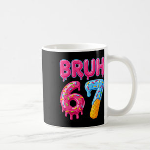 Six Seven Bruh Ice Cream Drip 6 7 Gen Alpha Slang Coffee Mug