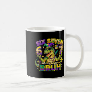 Six Seven Bruh Mardi Gras 67 Alligator Meme _2 Coffee Mug