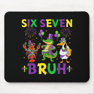 Six Seven Bruh Meme Alligator Crawfish Pelican Mar Mouse Pad