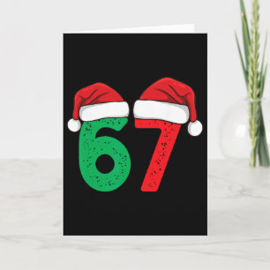 Six Seven Christmas 6 7 Meme Funny Christmas  Card