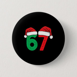 Six Seven Christmas 6 7 Meme Funny Christmas Cm Round Badge