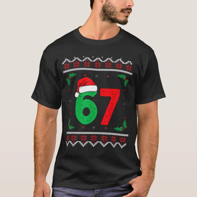 Six Seven Christmas 6 7 Ugly Christmas Sweater  (Front)