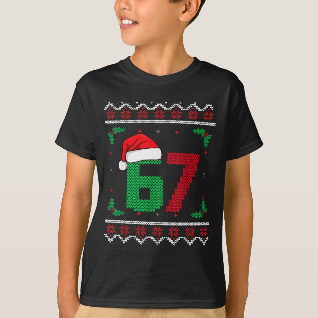 Six Seven Christmas 6 7 Ugly Christmas Sweater  (Front)