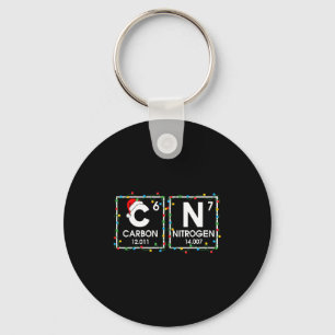 Six Seven Christmas Carbon Nitrogen 67 Funny Scien Key Ring