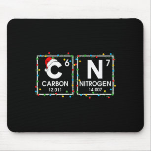 Six Seven Christmas Carbon Nitrogen 67 Funny Scien Mouse Pad