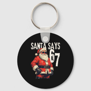 Six Seven Christmas Meme 67 Funny Key Ring