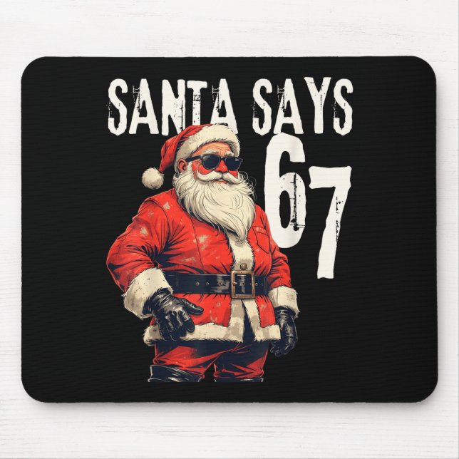 Six Seven Christmas Meme 67 Funny  Mouse Pad (Front)