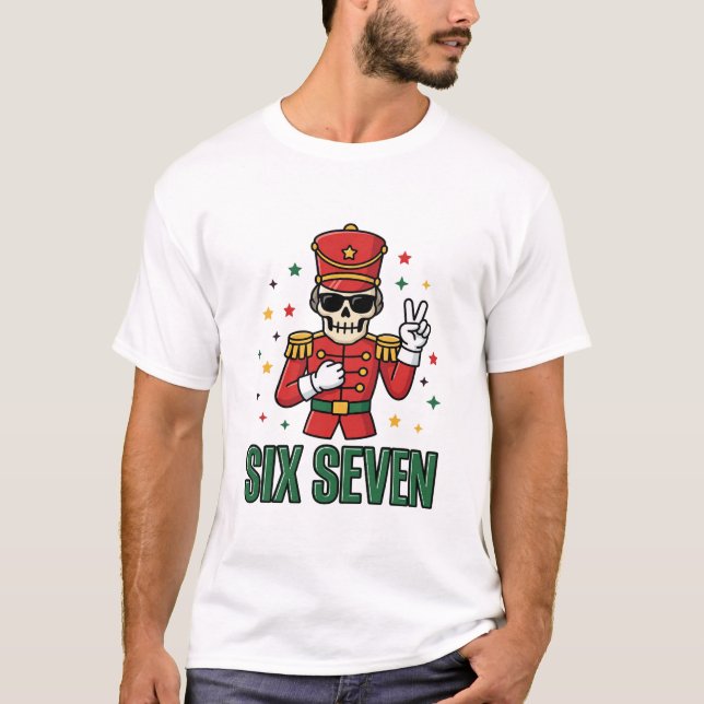 Six Seven Christmas Nutcracker Graphic T-Shirt (Front)
