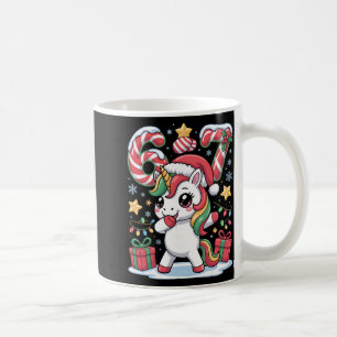 Six Seven Christmas Unicorn Meme Funny Cute Holida Coffee Mug