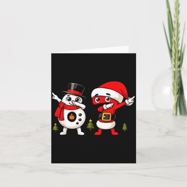 Six Seven Dabbing Cool Meme 67 Funny Dab Number  Card (Front)