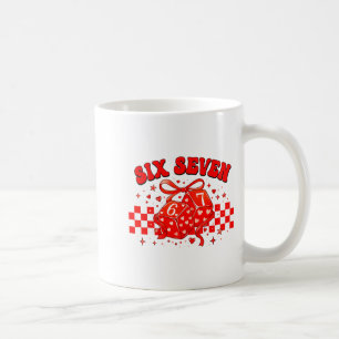 Six Seven Dice 67 Preppy 6 7 Funny Valentine Men W Coffee Mug