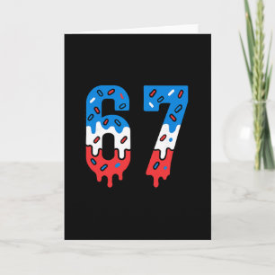 Six Seven Drippy Ice Cream Sports 67 Cool Meme Men Card