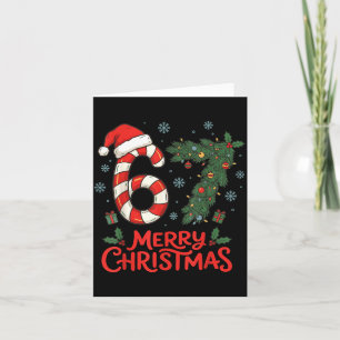 Six Seven Funny 6 7 Meme Christmas  Card