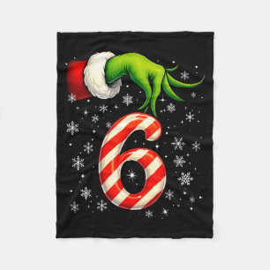 Six Seven Funny Christmas Couple Matching Meme Fleece Blanket