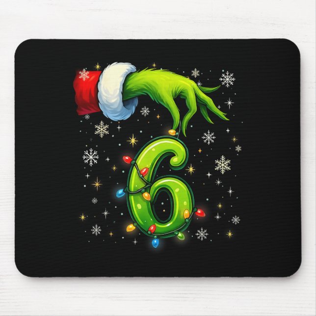 Six Seven Funny Christmas Meme Couple Matching  Mouse Pad (Front)