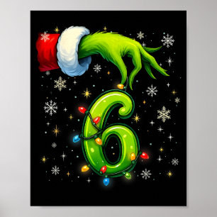 Six Seven Funny Christmas Meme Couple Matching Poster