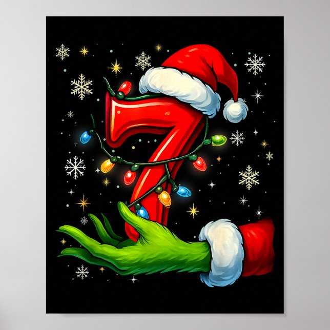 Six Seven Funny Christmas Meme Couple Matching  Poster (Front)