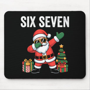 Six Seven Funny Santa Christmas 67 Meme  Mouse Pad