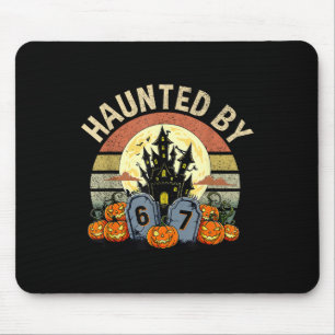 Six Seven Gen Alpha Z Halloween 6767 Funny Haunted Mouse Pad