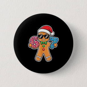 Six Seven Gingerbread 67 Funny Christmas Boys Kids 6 Cm Round Badge