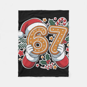 Six Seven Gingerbread Cookies For 6 7 Christmas De Fleece Blanket